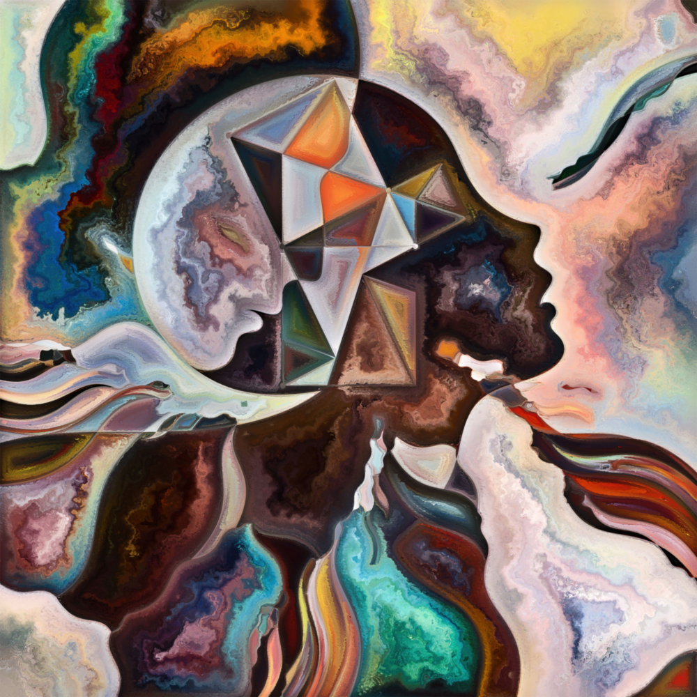 Meditation Glass Wall Art