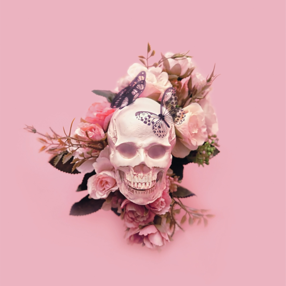 Flower Head Glass Wall Art