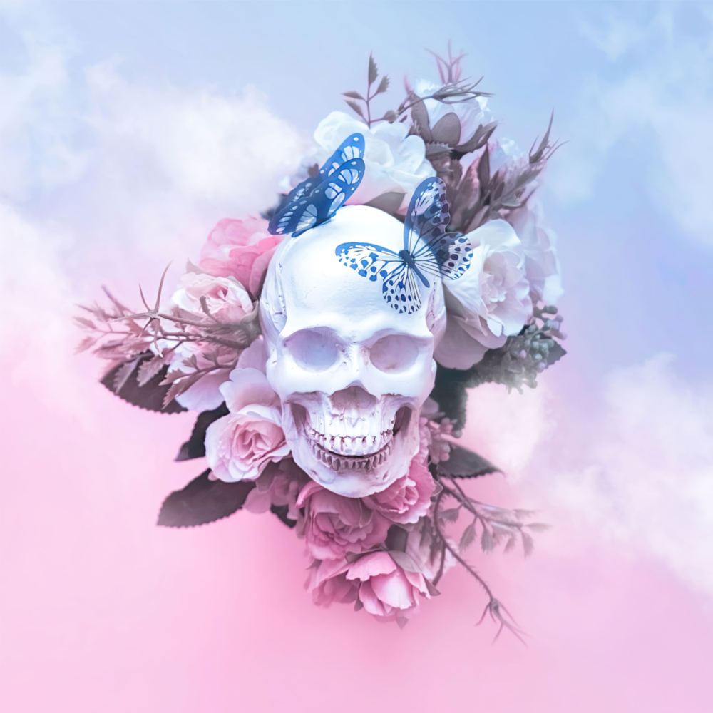 Flower Head Glass Wall Art