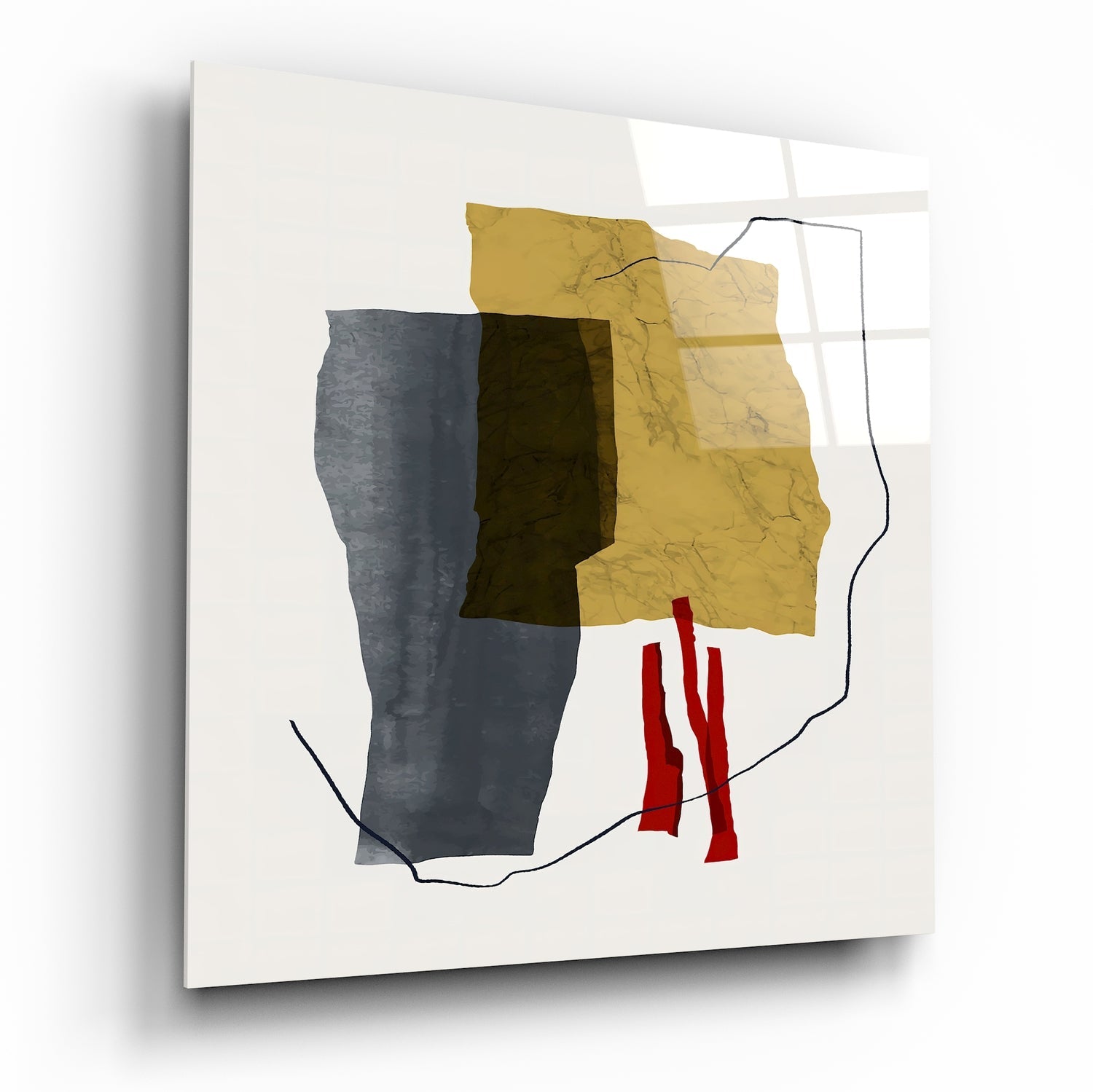Abstract Pattern Glass Wall Art
