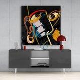 Abstract Reality Glass Wall Art | Insigne Art Design