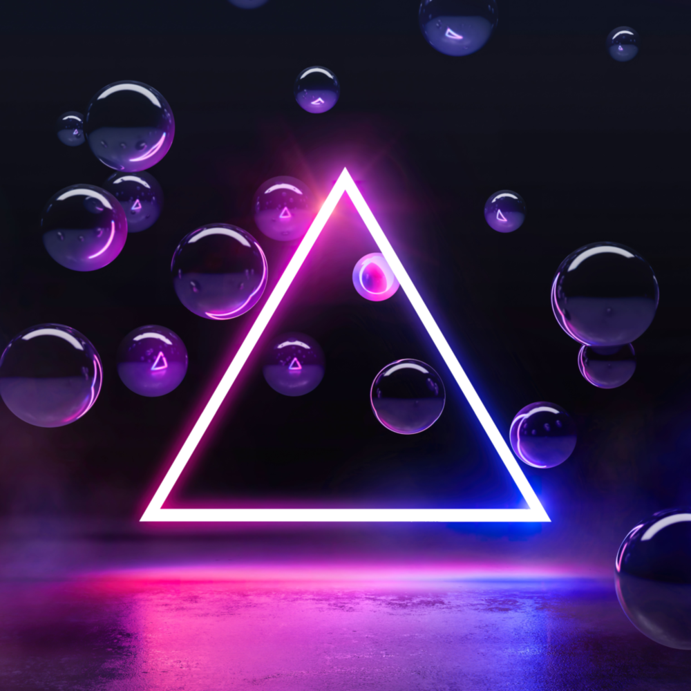 Triangle Glass Wall Art