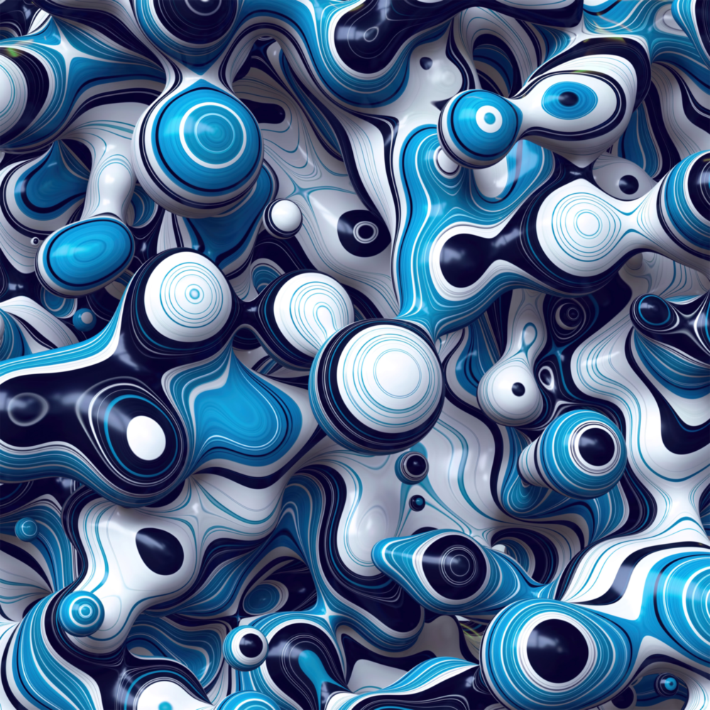 Blue Balls Glass Wall Art