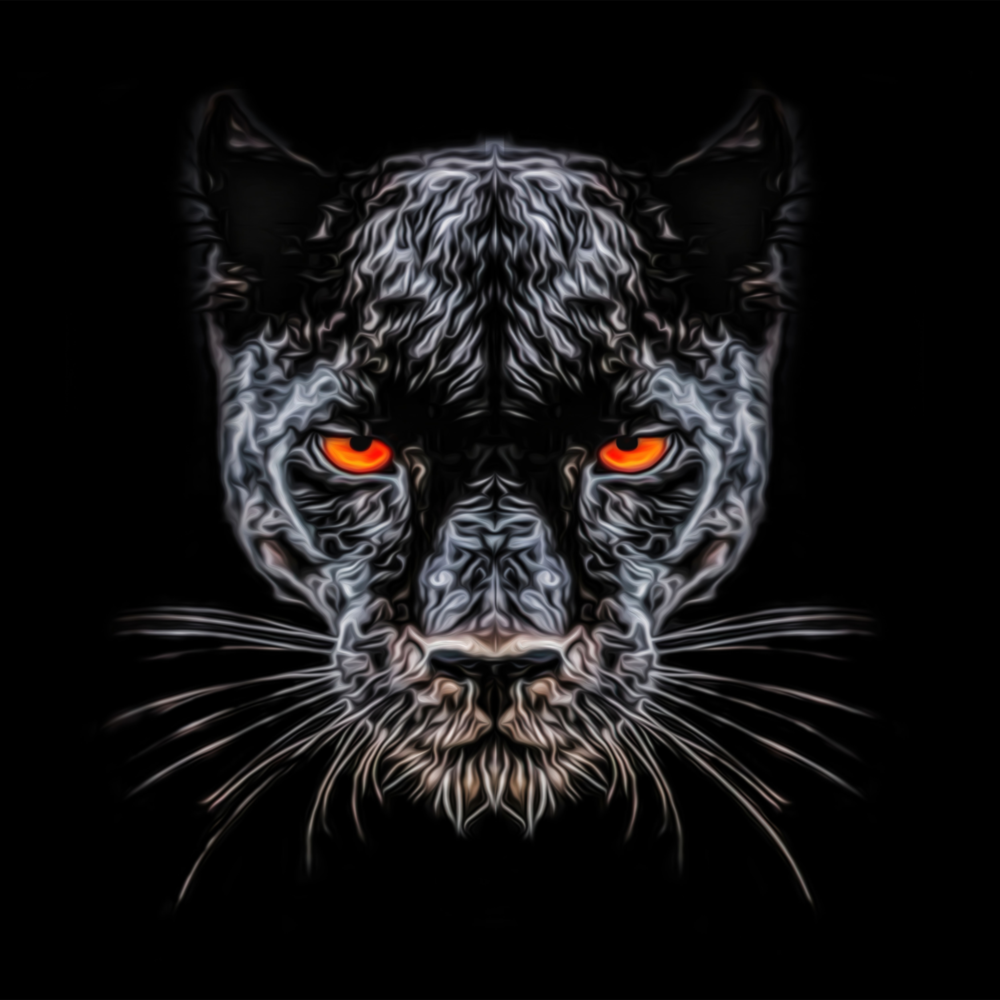 Panther Glass Wall Art