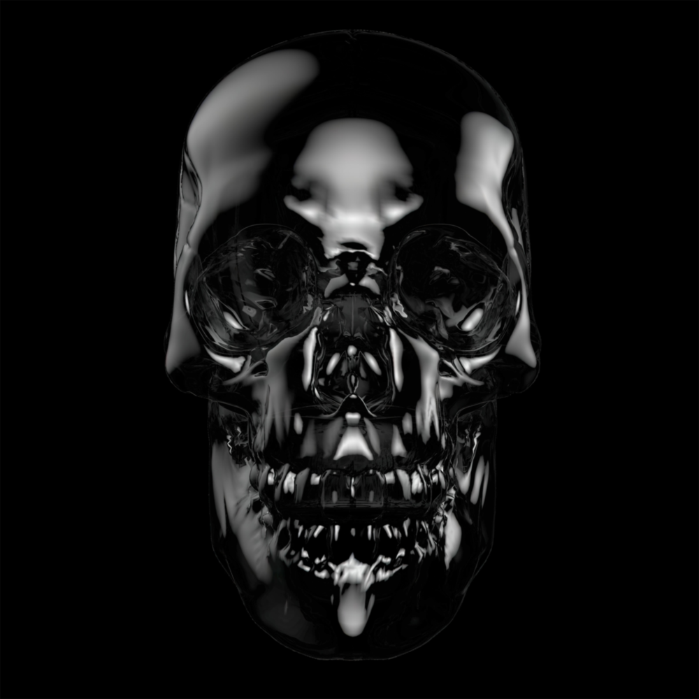 Skull Glass Wall Art