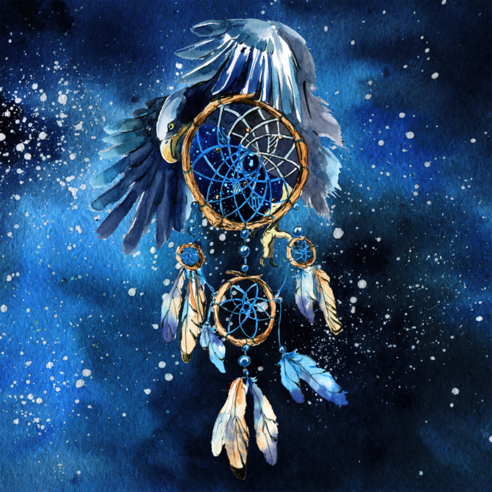 Dream Catcher Glass Wall Art