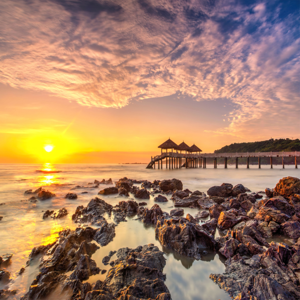 Sunrise Glass Wall Art