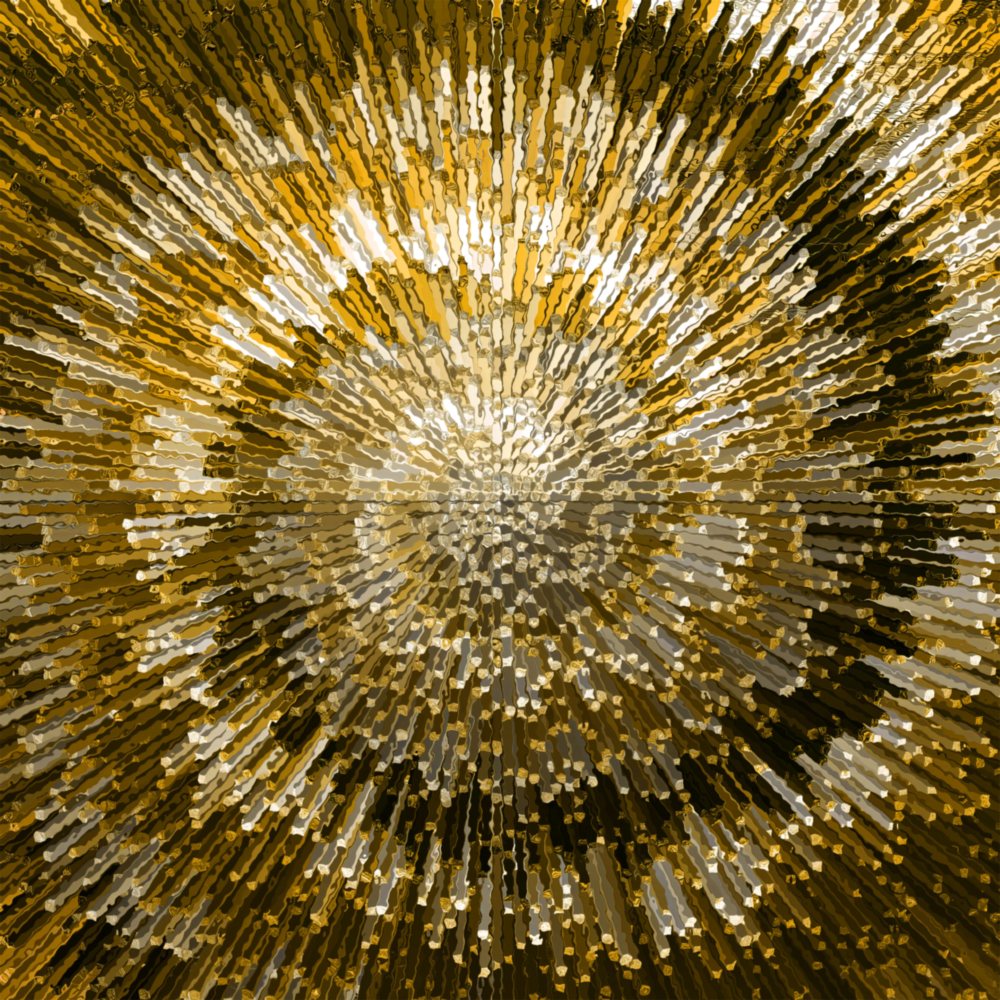 Cycle of Yellow Glass Wall Art