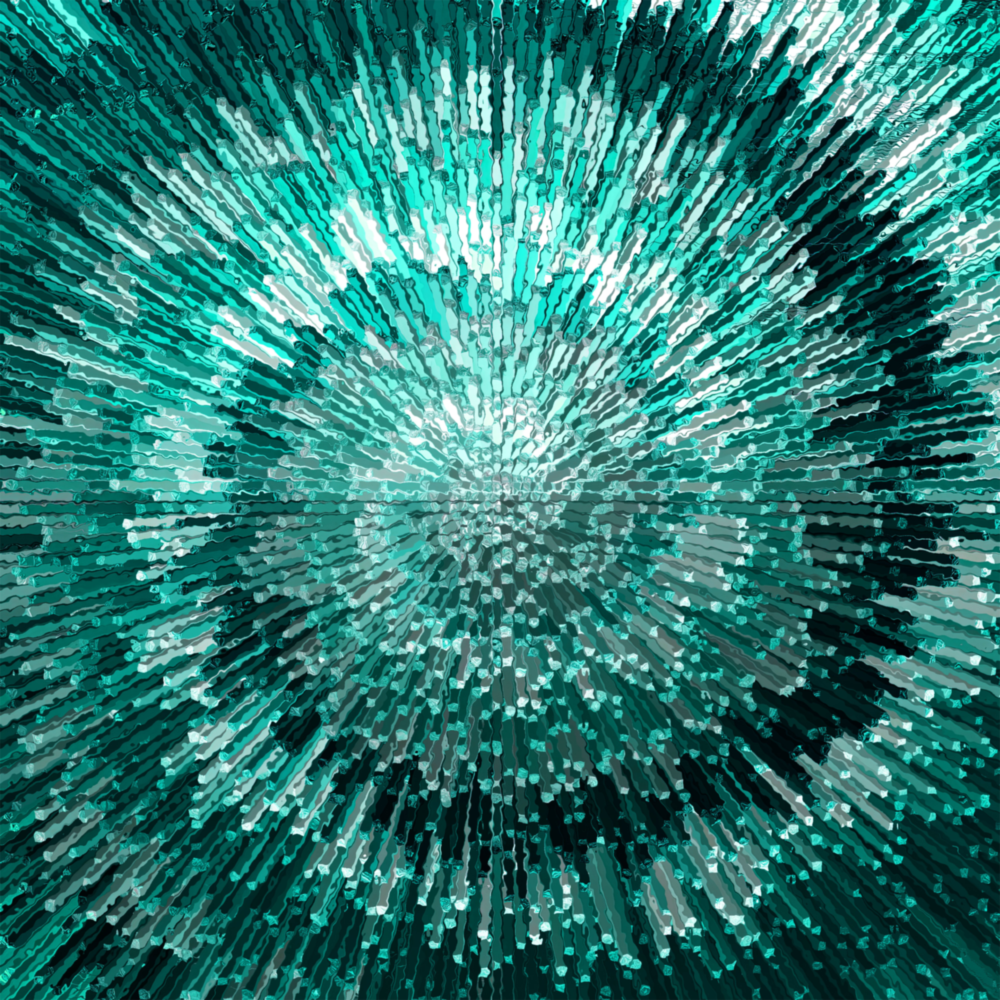 Cycle of Green Glass Wall Art