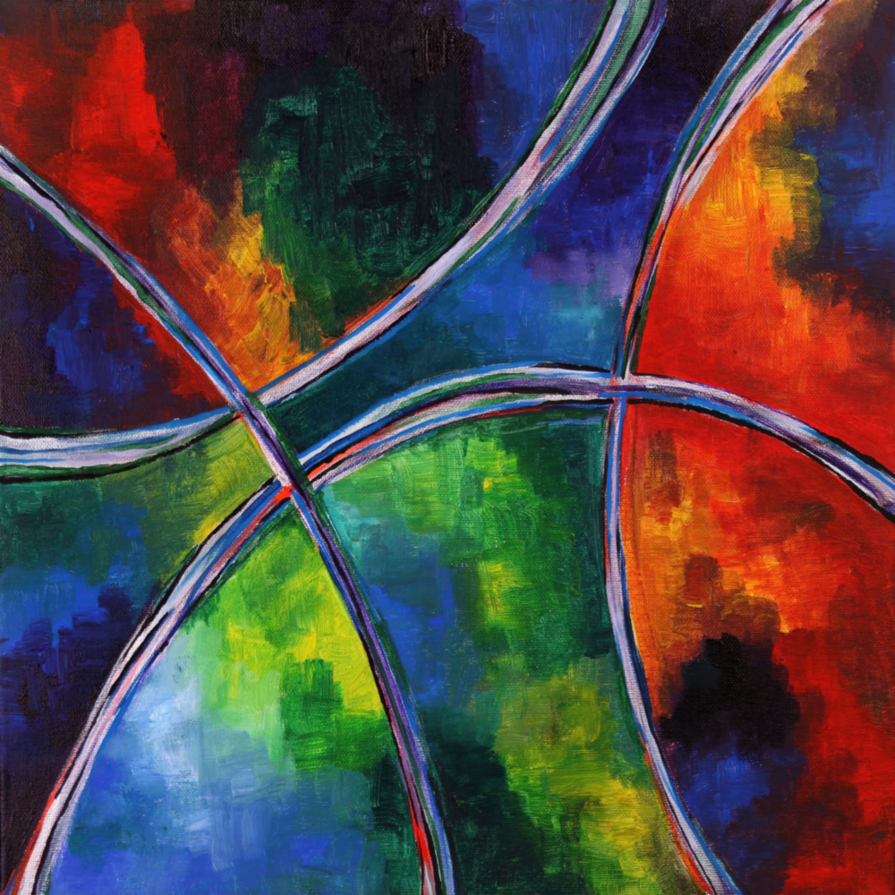 Curves Glass Wall Art