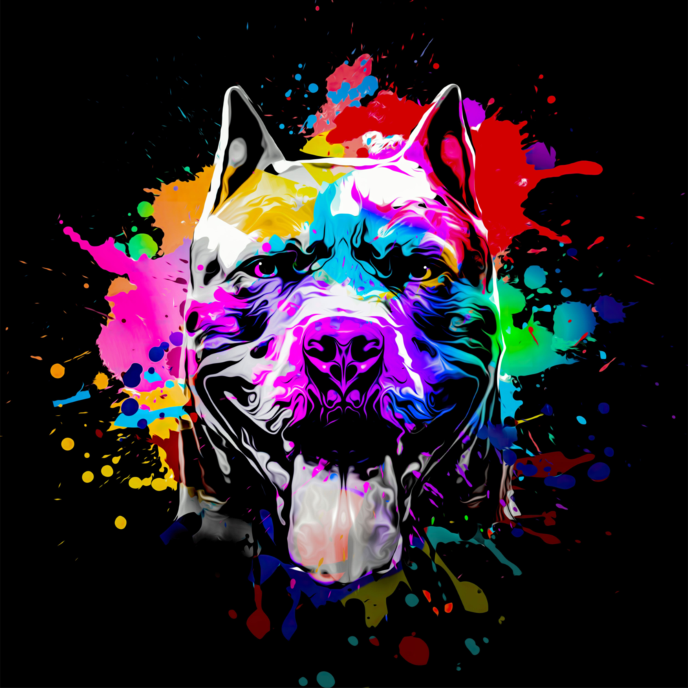 Pitbull Glass Wall Art