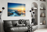Sea View Glass Wall Art.
