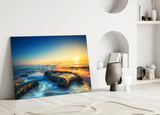 Sea View Glass Wall Art.