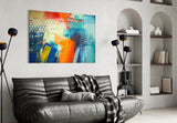 Abstract Glass Wall Art.