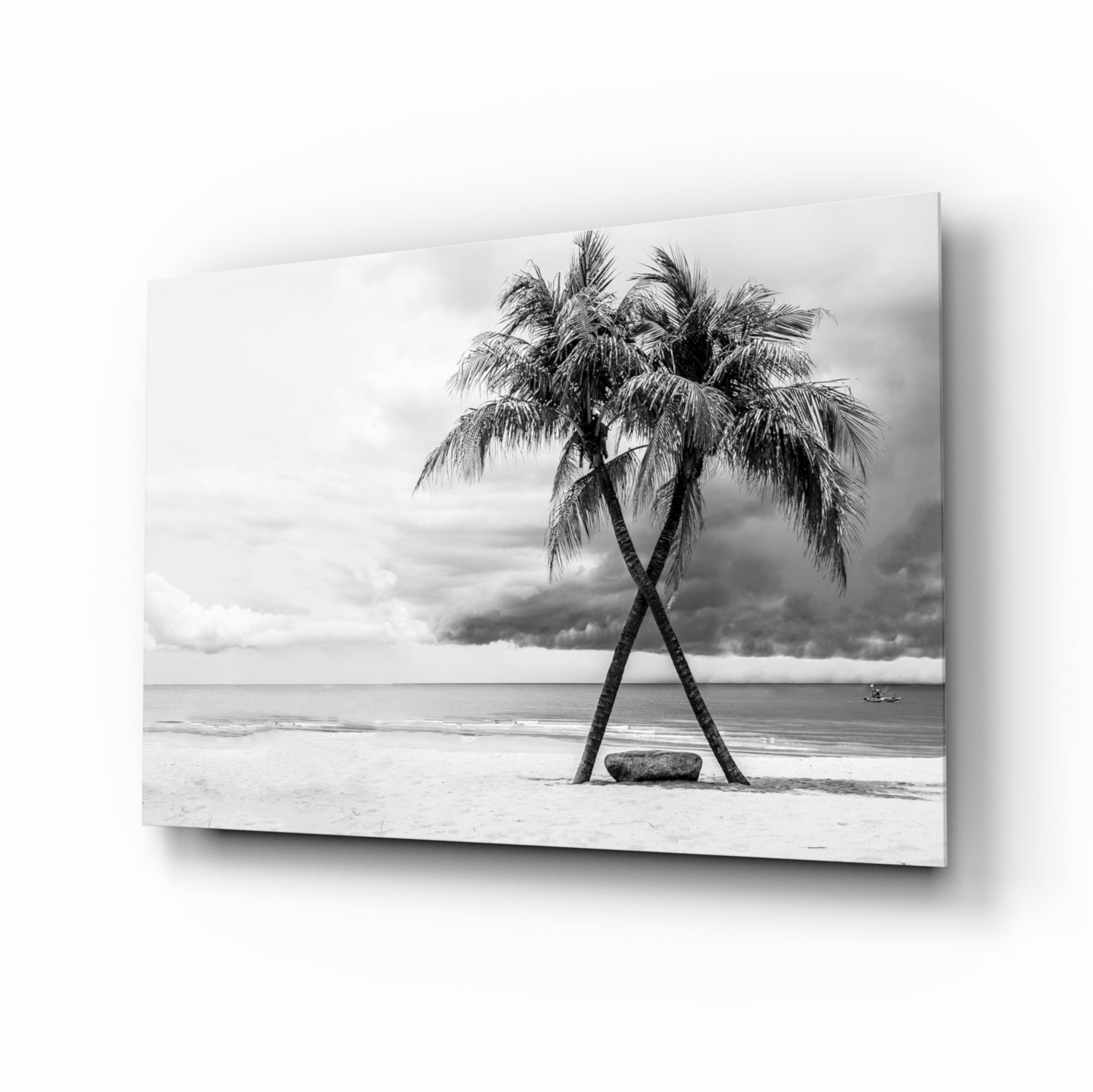 Palm Trees Glass Wall Art.