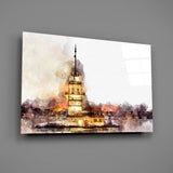 Maiden's Tower Glass Wall Art.
