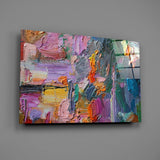 Abstract Glass Wall Art.