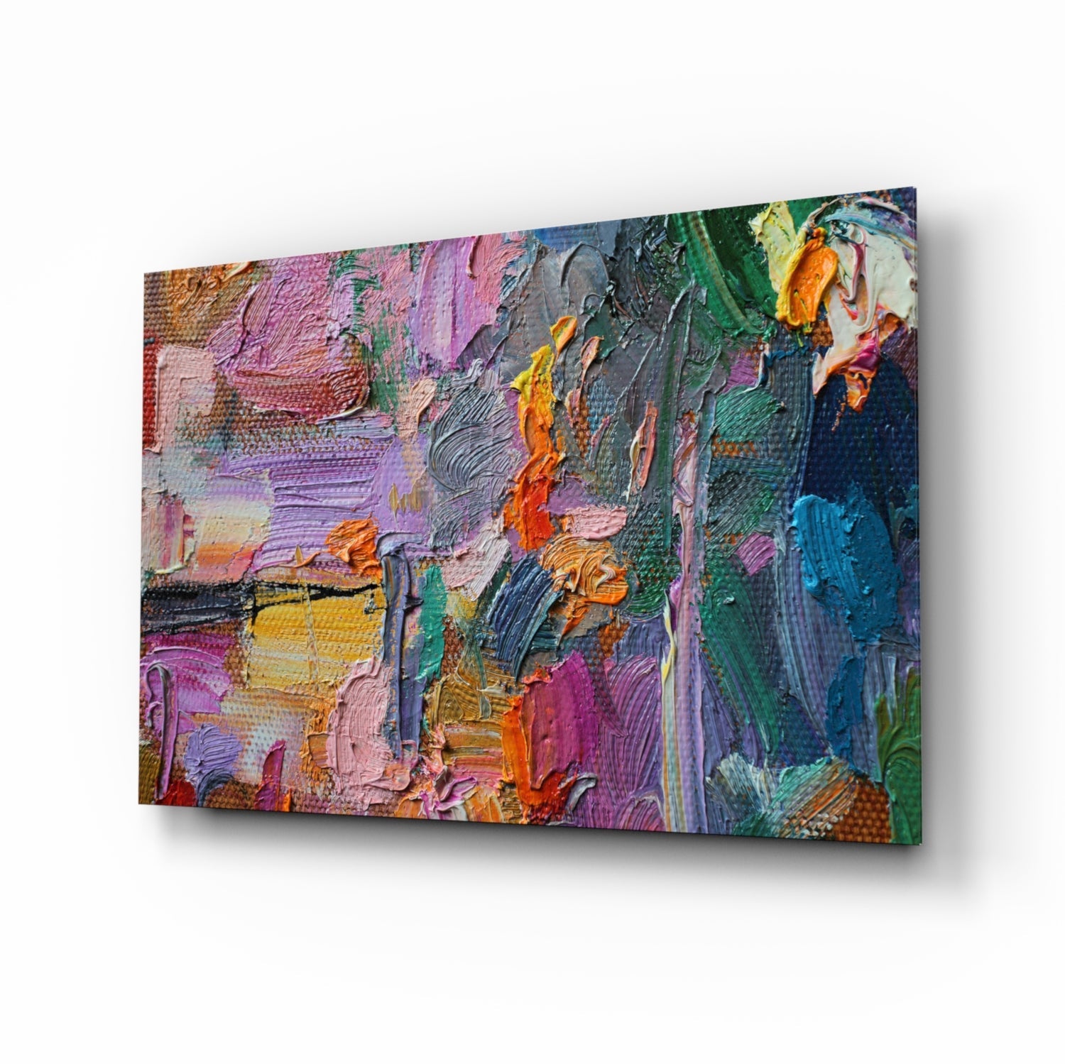Abstract Glass Wall Art.