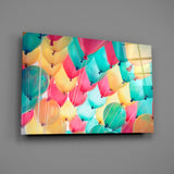 Balloons Glass Wall Art.