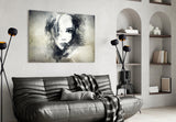 Woman Portrait Glass Wall Art.