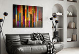 Painted Wood Glass Wall Art.