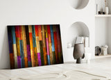 Painted Wood Glass Wall Art.