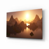 Mountain Glass Wall Art.