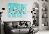 Love Glass Wall Art.