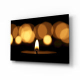 Candle Glass Wall Art.