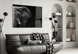 Elephant Glass Wall Art.