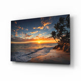 Palm Trees Glass Wall Art.