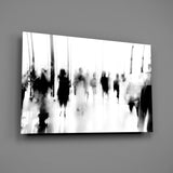 Glass Wall Art in Crowds.