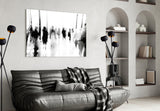 Glass Wall Art in Crowds.