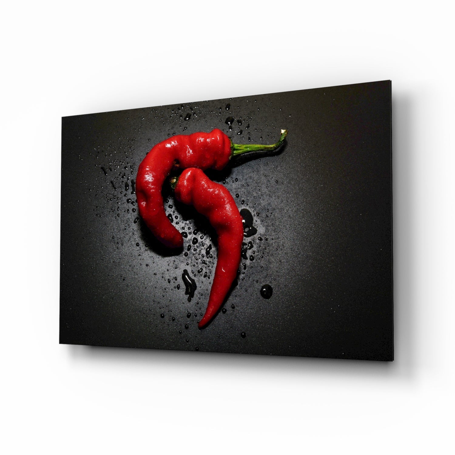 Red Pepper Glass Wall Art.