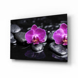 Orchid Glass Wall Art.