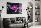 Orchid Glass Wall Art.