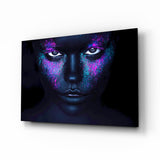 Woman Portrait Glass Wall Art.