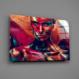 Female Portrait 5 Glass Wall Arts.