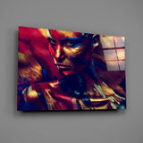 Female Portrait 6 Glass Wall Art.