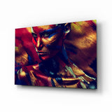Female Portrait 6 Glass Wall Art.