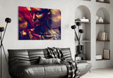 Female Portrait 6 Glass Wall Art.