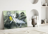 Abstract Glass Wall Art.