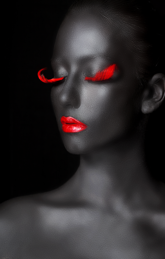 Woman Portrait 7 Glass Wall Art