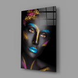 Woman Portrait 8 Glass Wall Art.