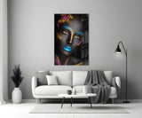 Woman Portrait 8 Glass Wall Art.