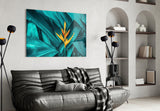 Tropical Leaf 3 Glass Wall Arts.