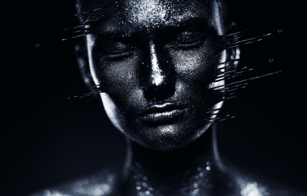 Female Portrait 35 Glass Wall Art