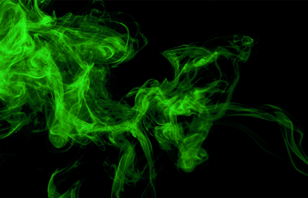 Green Smoke Glass Wall Art
