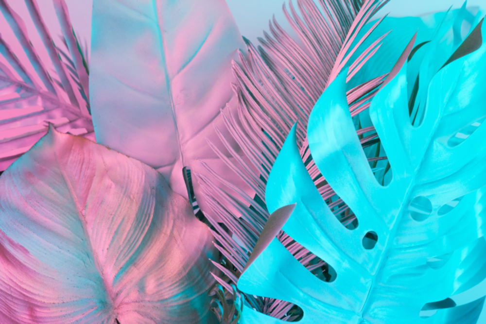 Tropical Leaf Glass Wall Art