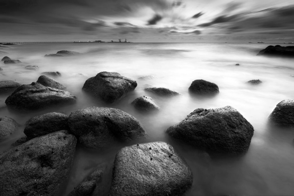 Cliffs Glass Wall Art